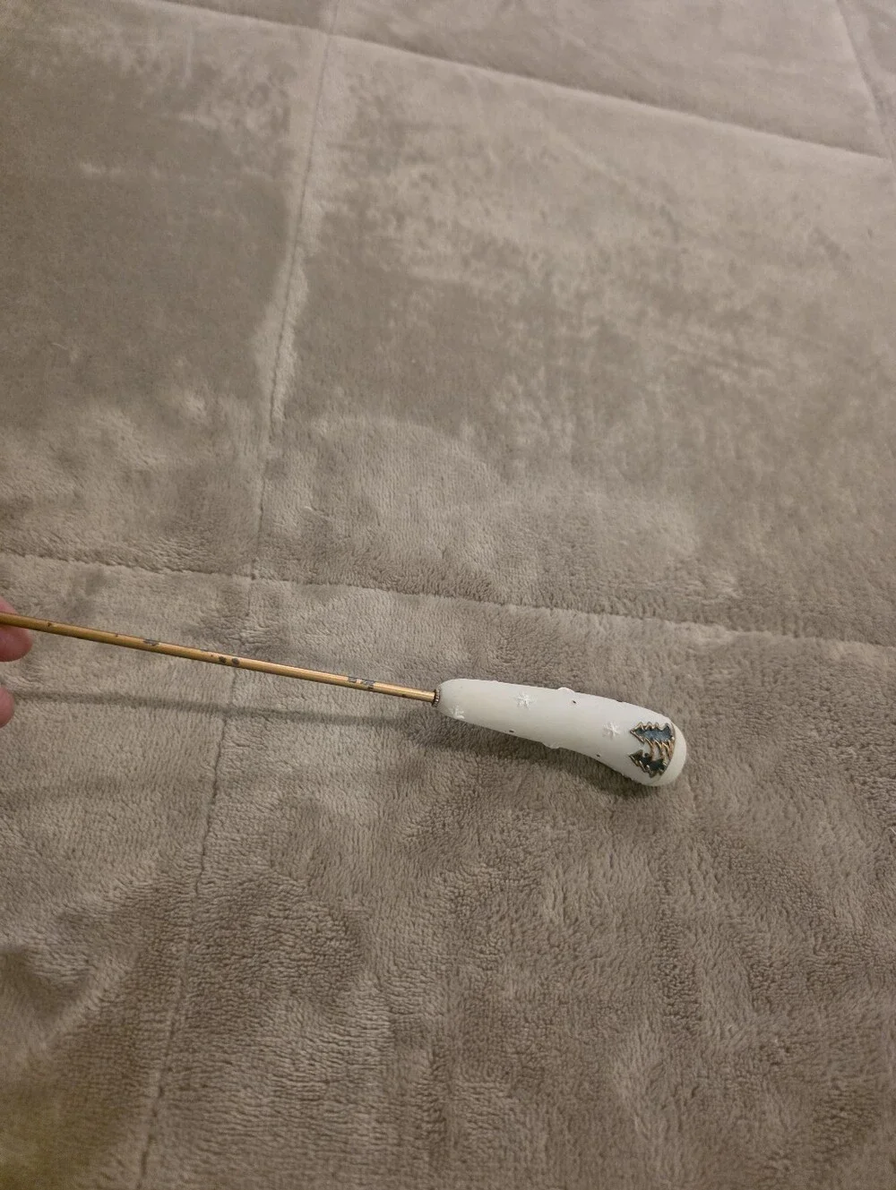 Festive White Snowman Candle Snuffer